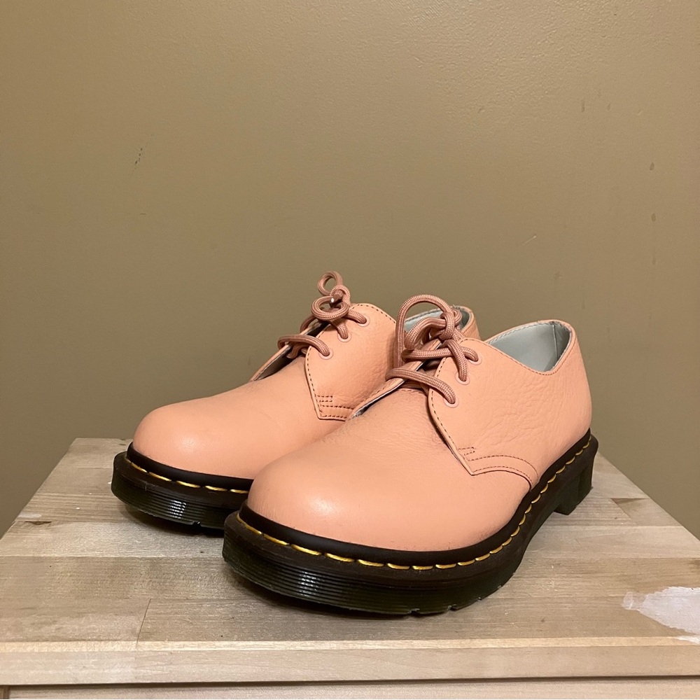 Dr. Martens Pink Oxford Flat Shoes